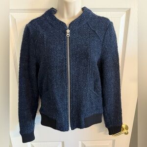 Levis Made & Crafted Jacket Womens XS Blue Wool Alpaca